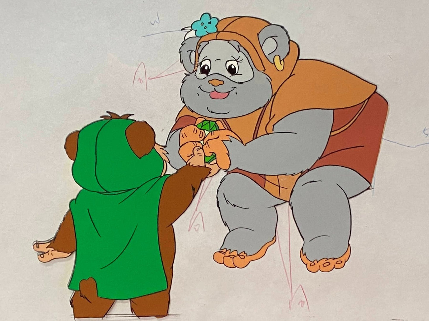 StarWars Original Animation Cel - Ewoks (TV Series 1985/1986) - Lootaku