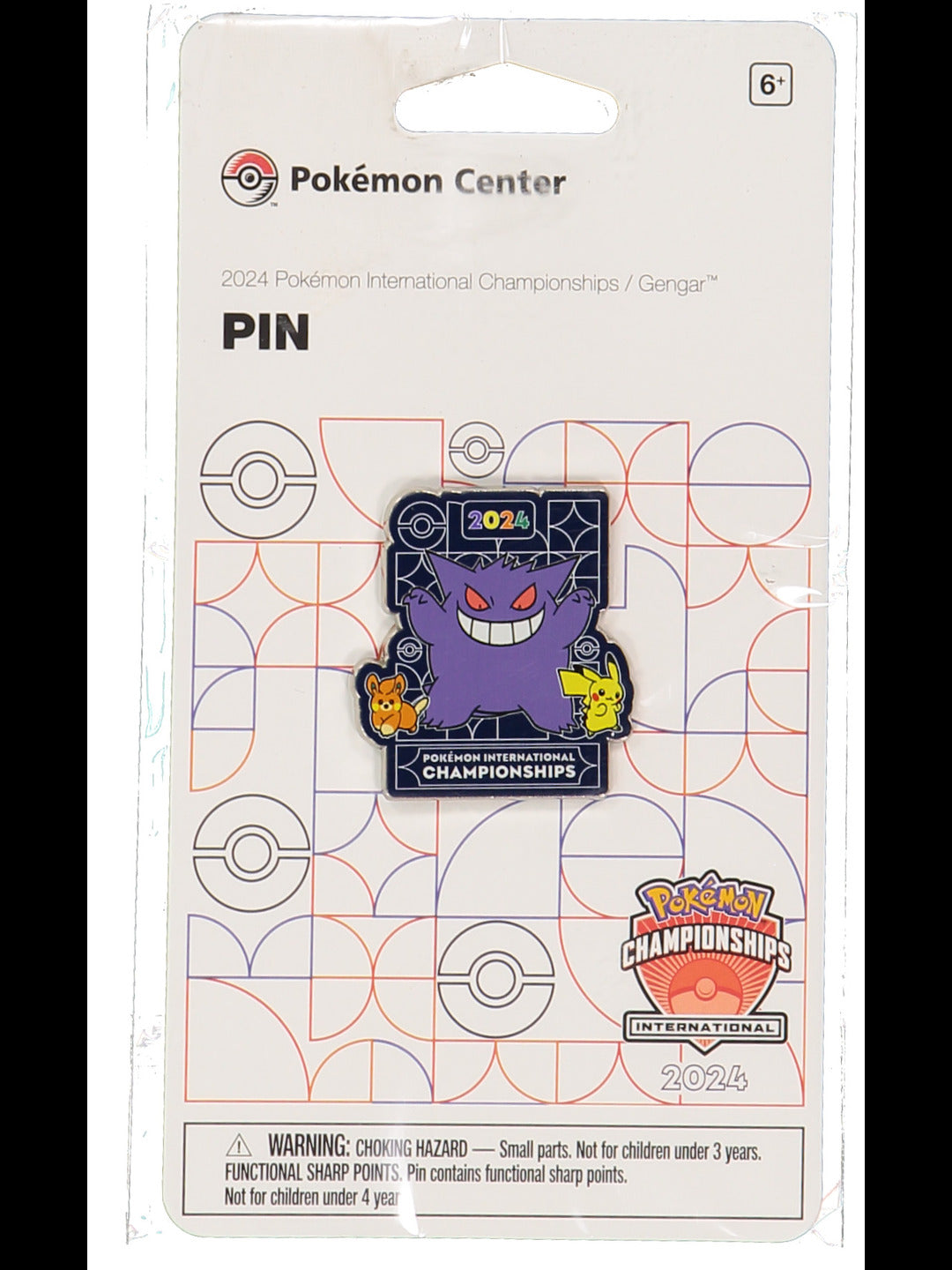 Gengar Pin from the Pokémon International Championships 2024 - Lootaku