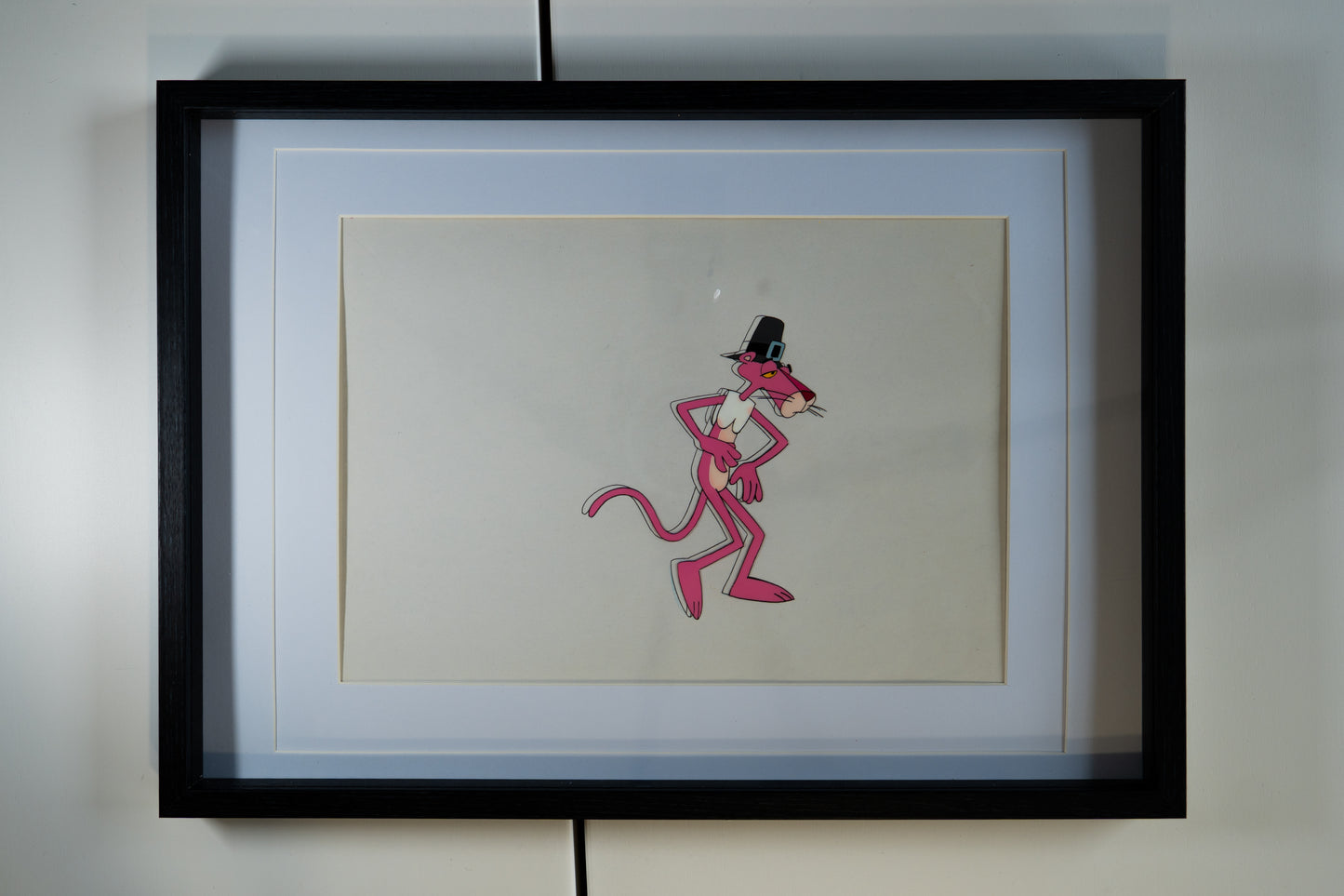 Animation Cel – Pink Panther "Pilgrim Panther" (Framed) - Lootaku