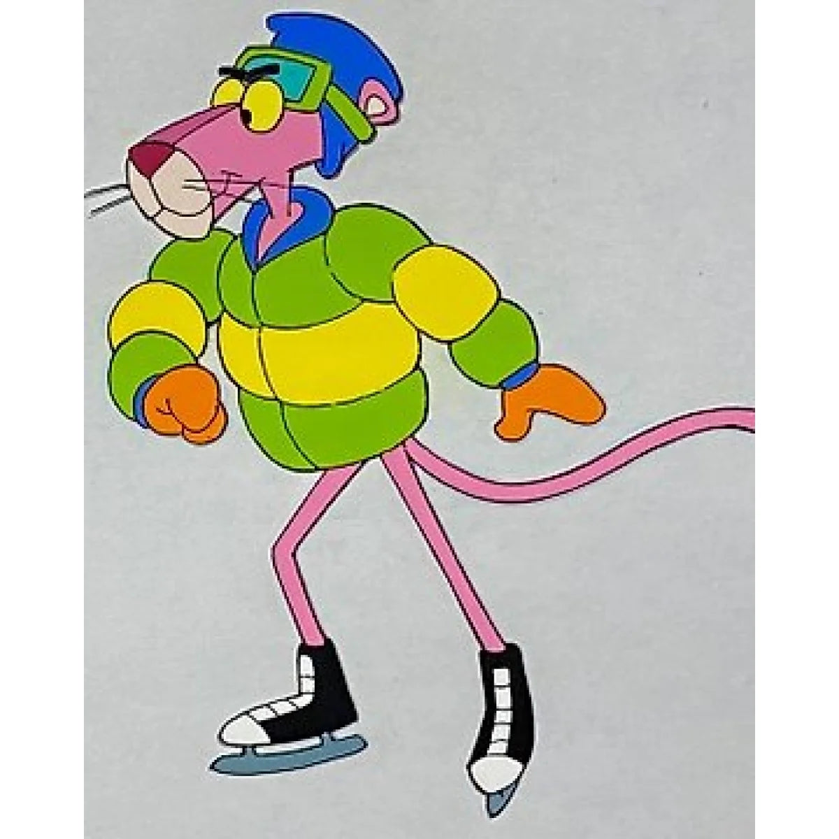 Original Animation Cel – Pink Panther Ice Skating - Lootaku