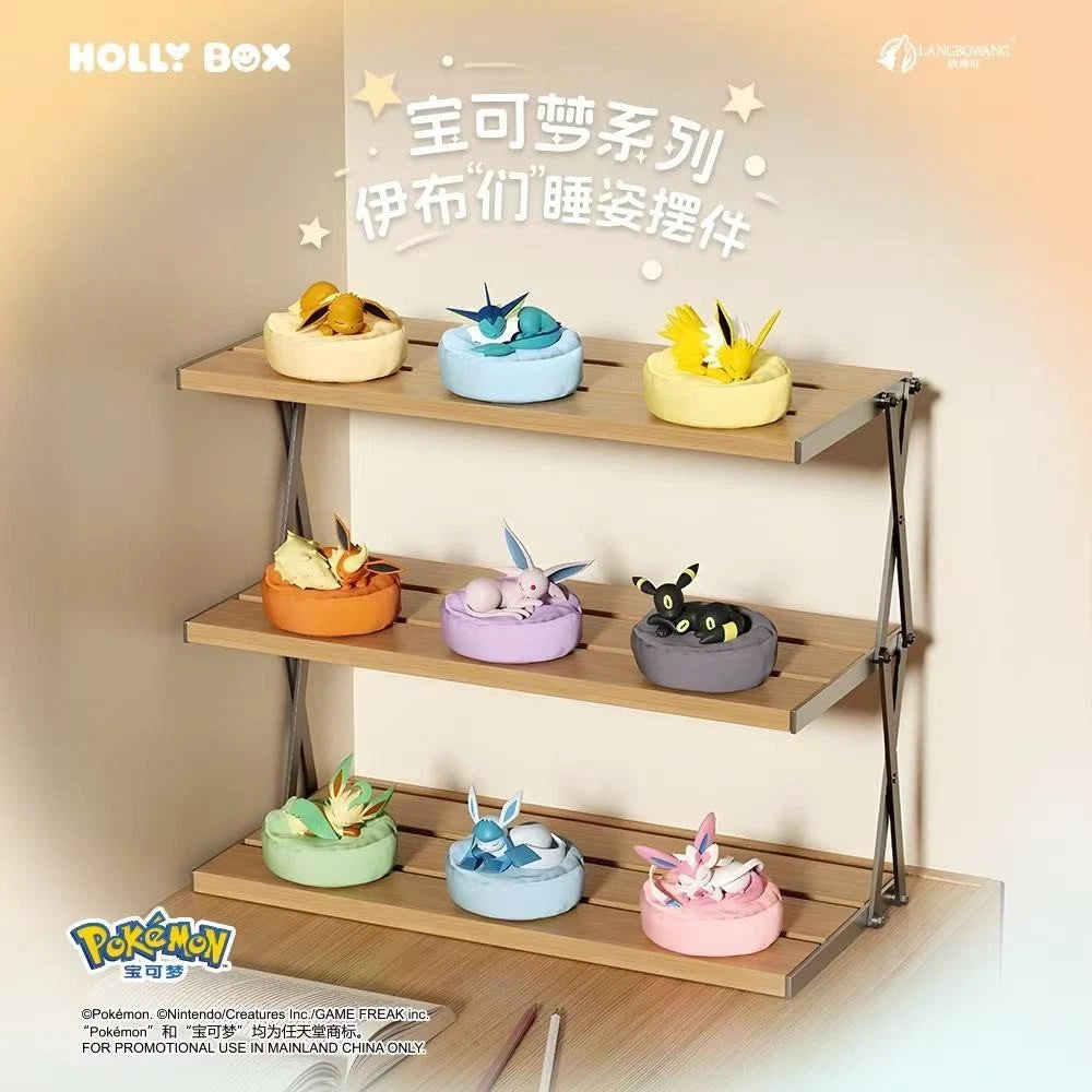 Pokémon Evoli Schlafpose Blind Box 1 von 9 süße Eeveelution Figuren (Zufallsbox) - Lootaku