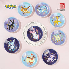 Pokémon Shunxiang Eeveelution Starlight Night Keramik-Teller Set (9-teilig) – Offiziell lizenziert - Lootaku