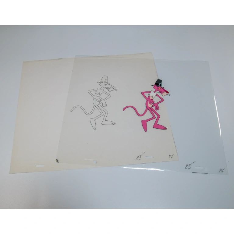 Animation cel rosa Panther