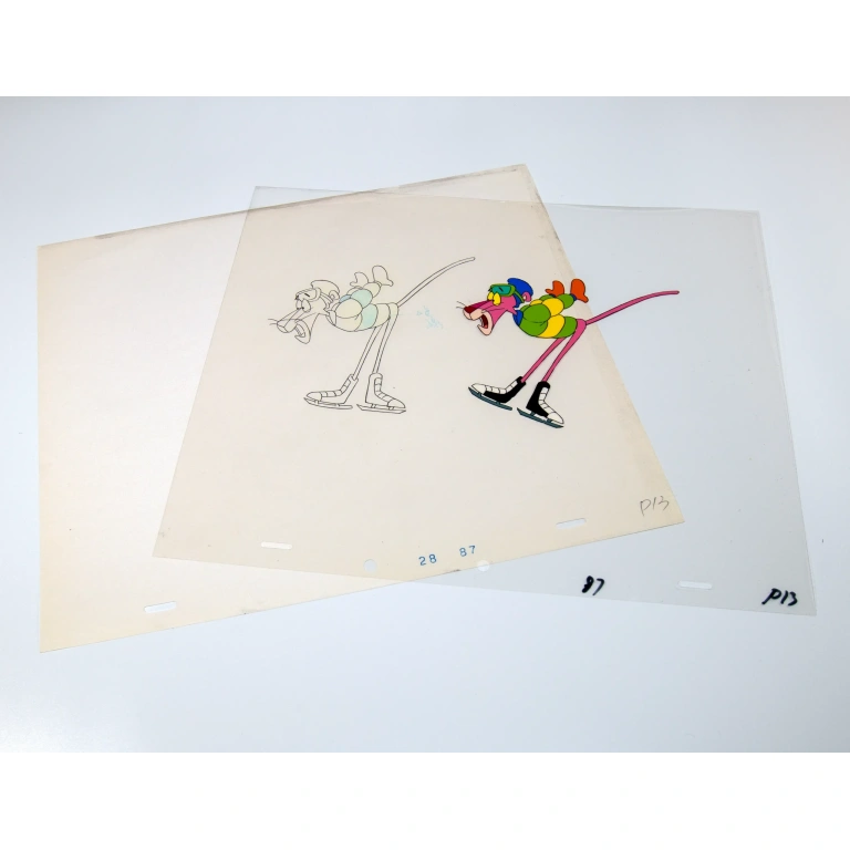 Animation cel rosa Panther